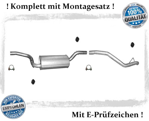 Endtopf mit endrohr für ford - endtopf,