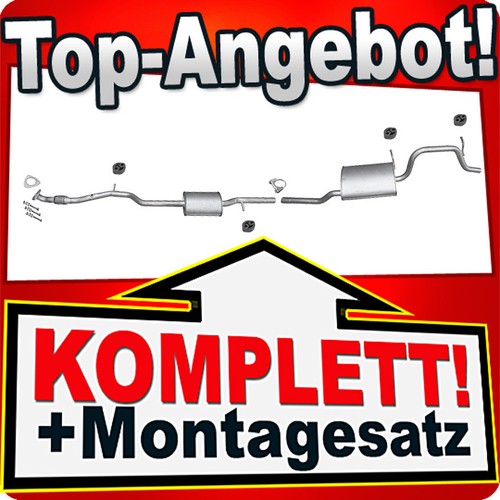 Auspuff für opel agila 0 - auspuff,