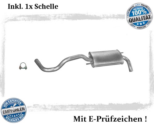 Endschalldämpfer für polo - für, vw