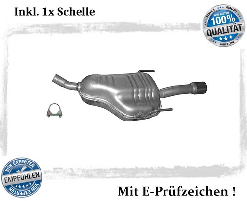 Endschalldämpfer für opel - endschalldämpfer,