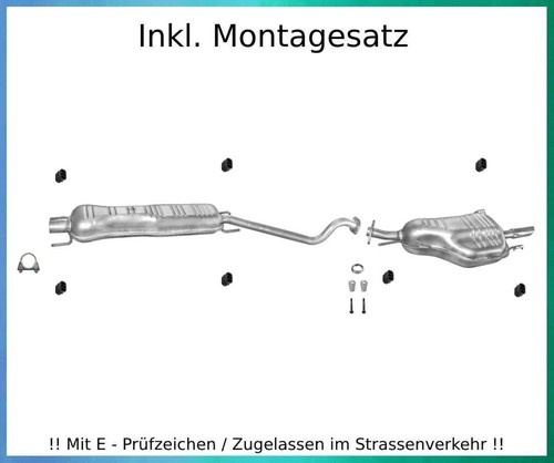 Auspuffanlage für opel astra - auspuffanlage,