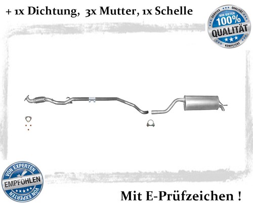 Auspuffanlage für opel corsa - auspuffanlage,